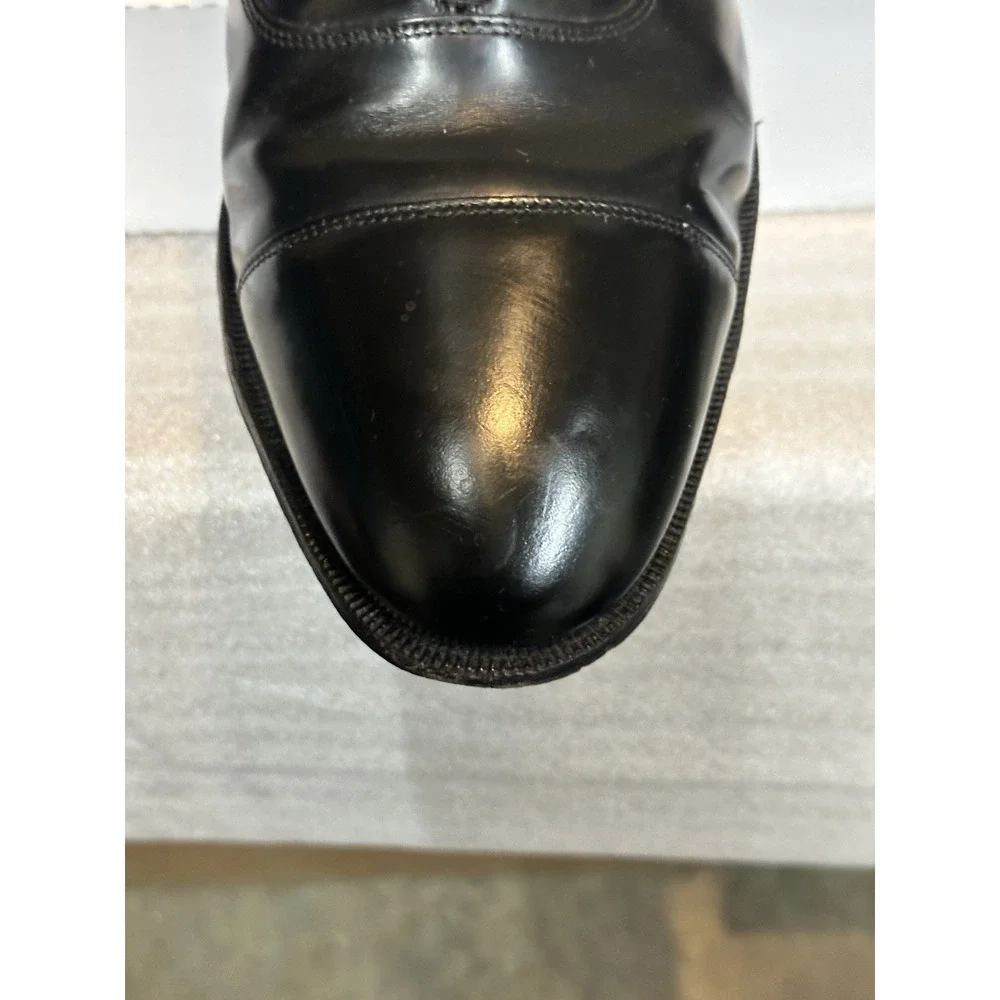 Johnson & Murphy Mens Melton Leather Dress Shoes Size 10 .5 D Made India Lace Up